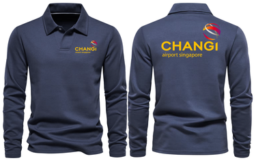CHANGI AIRPORT LONG SLEEVE POLO